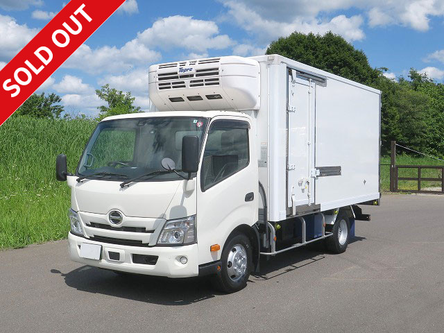 Now on lease! 2022 Hino Dutro 3t refrigerated van, wide and long, made by Topre, low temperature setting, two-layer, both side doors, standby, cooling curtain, 150 horsepower [medium-sized vehicle license compatible *excluding 5t limited] ★Dealer inspection record book included★