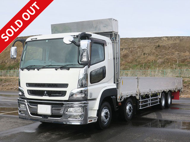 2013 Mitsubishi Fuso Super Great Large flatbed aluminum block 7-way opening 4-axle low floor *MOT valid until January 2015*