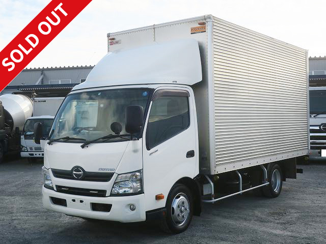 2016 Hino Dutro 2t aluminum van, wide and long, cargo bed height 232cm, combination gate, full low floor, 2-stage lashing rail, 150 horsepower [medium-sized license required *excluding 5t limited]