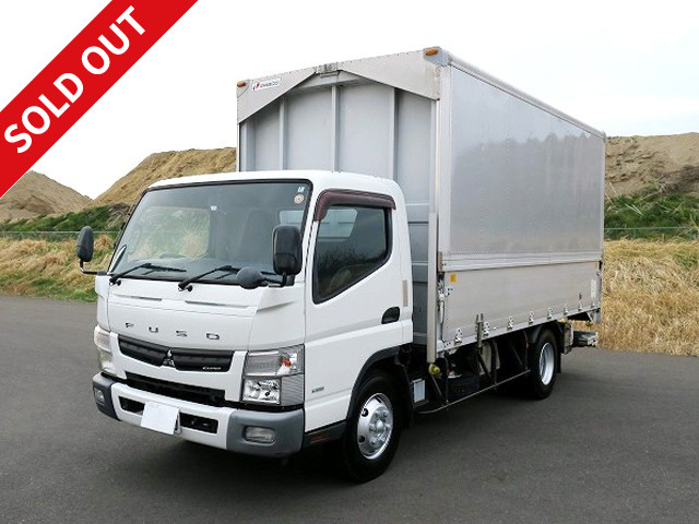 2012 Mitsubishi Fuso Canter, small aluminum wing, 3.1t load, wide and long, 222cm cargo bed height, storage PG, 150 horsepower, 2-stage lashing rail, ★Made in Japan until July 2013★ [Semi-medium-sized license compatible *Excluding 5t limited]