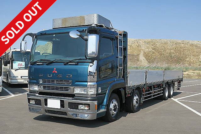 2007 Mitsubishi Fuso Super Great Large flatbed aluminium block 7-way opening 4-axle low floor Rear air suspension ★Vehicle inspection valid until May 2020★