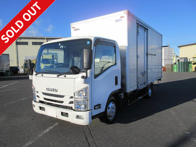 2016 Isuzu Elf 2t aluminum van, wide and long, cargo bed height 216cm, left sliding door, full low floor, 2-stage lashing rail, 150 horsepower [medium-sized license required *excluding 5t limited]