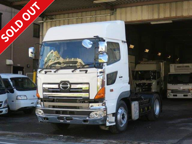 [Price reduced!] 2007 Hino Profia tractor head, 5th wheel load 11.5t, rear air suspension, high roof, actual mileage approx. 67.1km! 