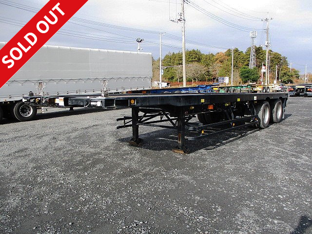 2006 model, Nippon Fruehauf, 2-axle, 31FT, marine container chassis, maximum load capacity 21t, lift axle, twist tightening device included 