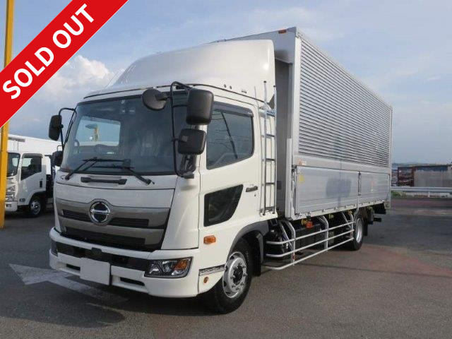 Reiwa 1 model Hino Ranger, increased tonnage aluminum wing, combination gate, 6200 wide, 240 horsepower, rear wheel air suspension, back-eye camera and ETC