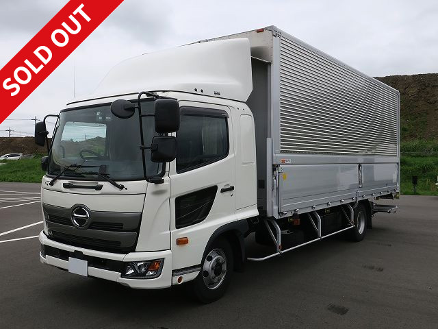 Lease up now! Reiwa 1 model Hino Ranger, medium-sized aluminum wing, 6200 wide, with storage PG, dealer inspection record book included