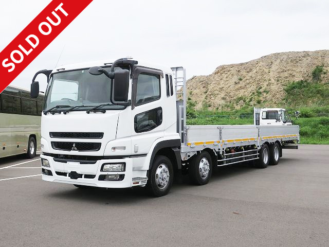 2008 Mitsubishi Fuso Super Grade Large flat body aluminum block 7-way opening 4-axle low floor Rear wheel air suspension Shift: AT Rear wheel air suspension ★Actual mileage approx. 547,000 km★