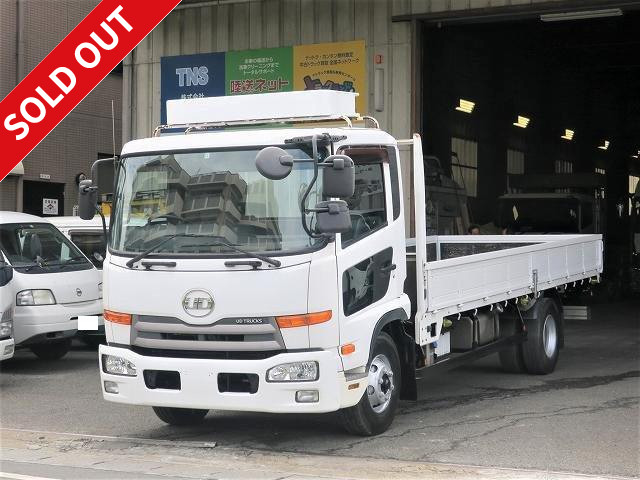 [Price reduced!] 2011 UD Trucks Condor, medium-sized flatbed, 3-way opening, 344,000km on odometer!