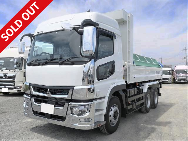 Reiwa 3 model Mitsubishi Fuso Super Great large dump truck, manufactured by Kyokuto Kaihatsu, 5100 body, high roof, with electric cobo lane