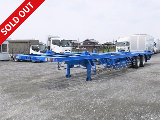 2003 model, Nippon Trex, 2-axle, JR container exclusive chassis, 3 x 12FT containers, 22.2t load, with electric auxiliary legs