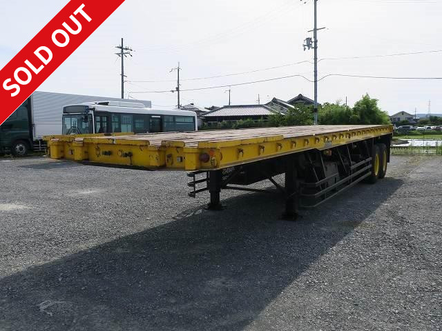 [Price reduced!] 1989 model Nippon Express cutting board semi-trailer, 2 axles, maximum load 28.7 tons, 11m