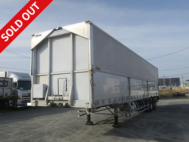 2007 model Nippon Furuhafu 2-axle wing trailer, maximum load capacity 20t, rear air suspension, ABS compatible, vehicle inspection valid until May 2021,