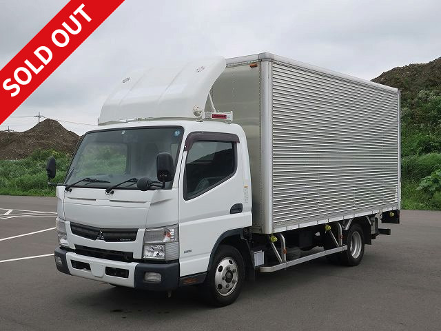 2013 Mitsubishi Fuso Canter 2t Aluminum Van with Combination Gate, Wide and Long, Fully Low Floor, 3 Lashing Rails