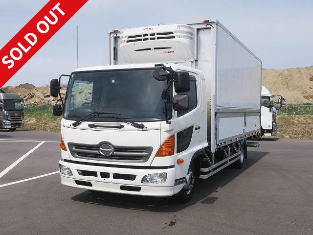 2013 Hino Ranger Medium-sized refrigerated wing Wide, made by Ryohin Heavy Industries, -5 degree setting, storage PG, with back-eye camera