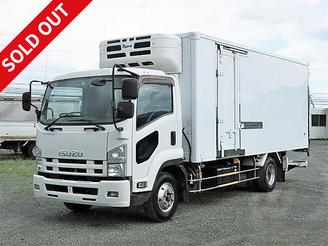 2013 Isuzu Forward medium-sized refrigerated van with storage PG, left side door, 2-layer 2EVA, Topre-made -30℃ setting, with cooling curtain, standby, aluminum wheels, actual mileage on the meter!