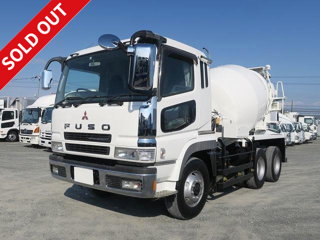 2006 Mitsubishi Fuso Super Great Large Concrete Mixer Truck with 2 Differentials, Kayaba Industries, Drum Capacity 8.7m3, Actual Mileage 115,000km! ★Inspection valid until October 2021★