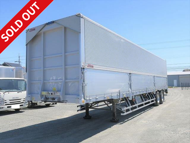 2008 model Nippon Furuhafu 2-axle wing trailer Maximum load 19.3t All-wheel air suspension ★Vehicle inspection valid until February 2021★