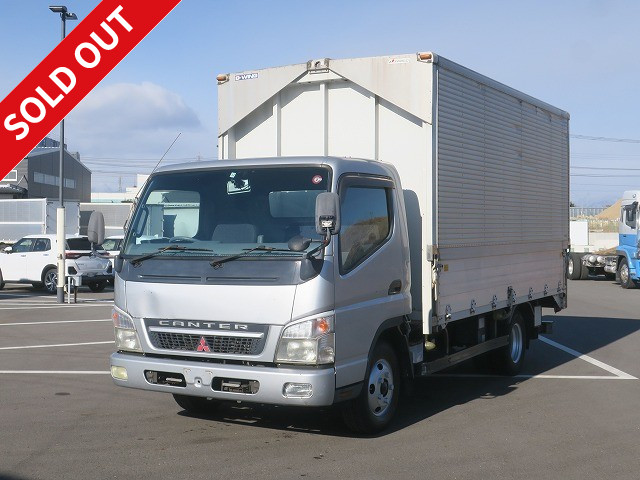 2005 Mitsubishi Fuso Canter 2.8t small aluminum wing with combination gate, wide long [medium-sized license required *medium-sized license or higher]