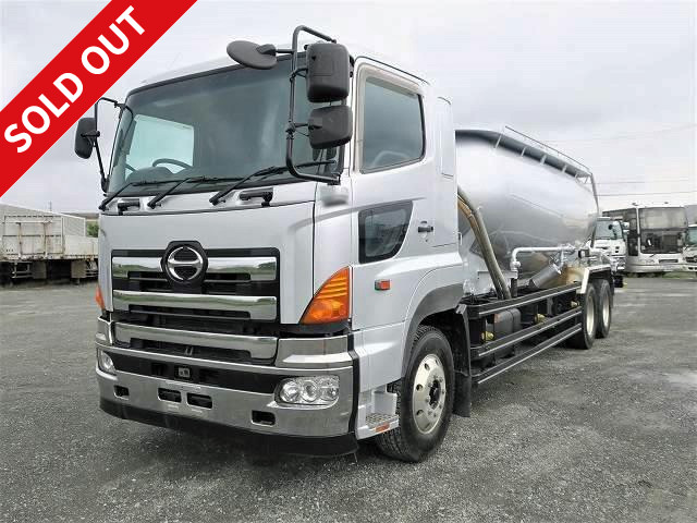 [Price reduced!] 2006 Hino Profia large bulk powder transport vehicle, Far East Jet Pack, bulk cement drum capacity 14.3m3, rear wheel air suspension, retarder 