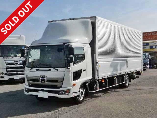 Reiwa 1 model, new Hino Ranger, medium-sized aluminum wing, 7200 wide, with combination gate, 240 horsepower