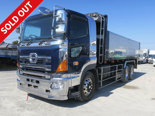 2011 Hino Profia 22-ton deep dump truck, no dirt truck specification, Shinmaywa 2-differential, retarder, aluminum wheels