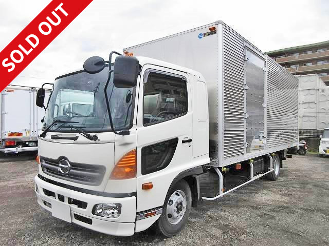 2017 Hino Ranger Medium Aluminum Van 6300 Wide Combination Gate Left Side Door 3t Loading Capacity Bed Included 