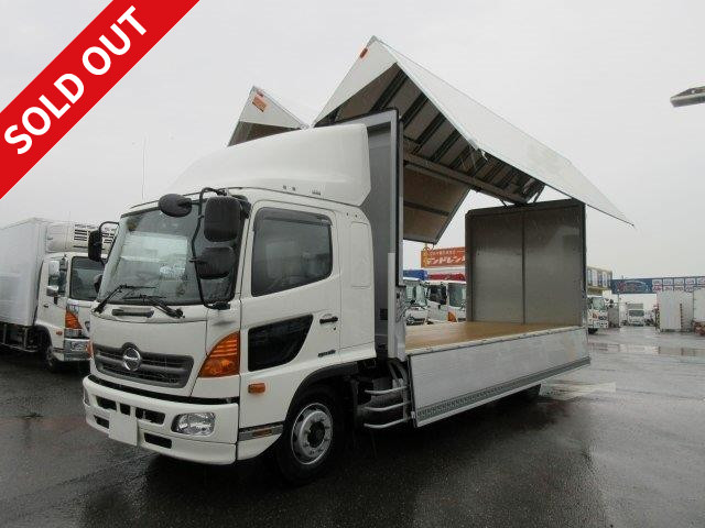 [Lease de Sugu Nori exclusive vehicle] 2017 model Hino Ranger, increased tonnage, aluminum wing, 6200 wide, 240 horsepower, with air guide plate