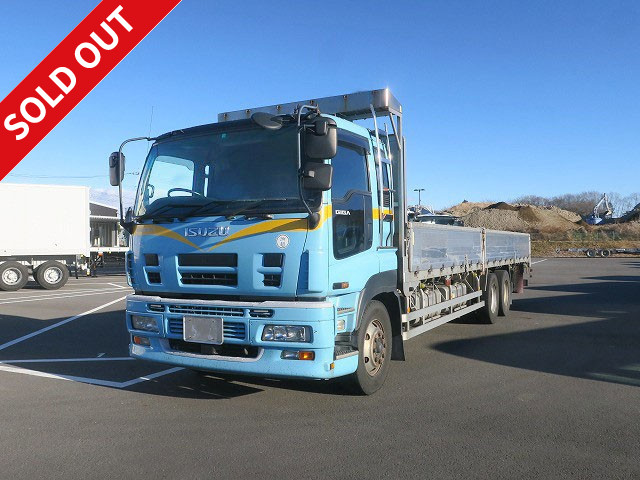 2009 Isuzu Giga Large flat body aluminum block 5-way opening Rear 2 axles Rear wheel air suspension Retarder