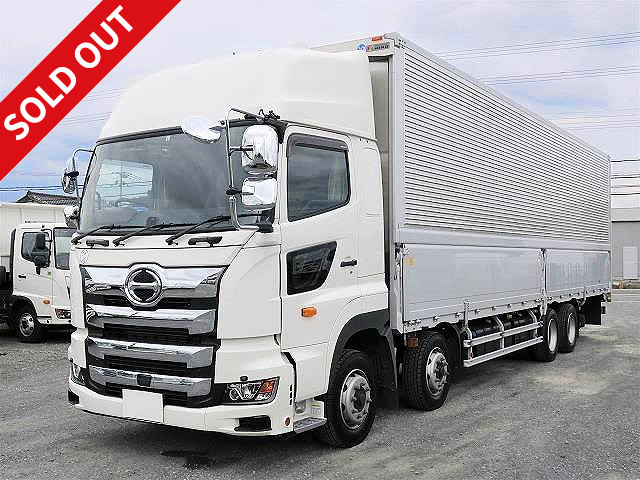 Lease-up! Reiwa 3 model Hino Profia Large aluminum wing 4-axle low floor high roof ★Dealer inspection record book/Vehicle inspection valid until January 2022★ 