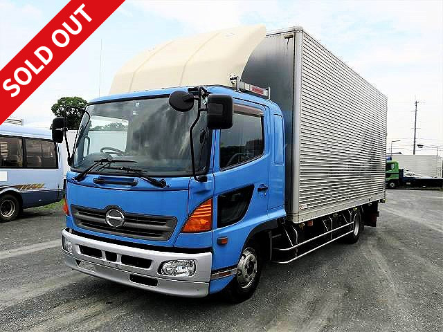 2009 Hino Ranger Medium-sized aluminum wing Semi-wide Inside width 230cm Auto floor 240 horsepower Air guide plate