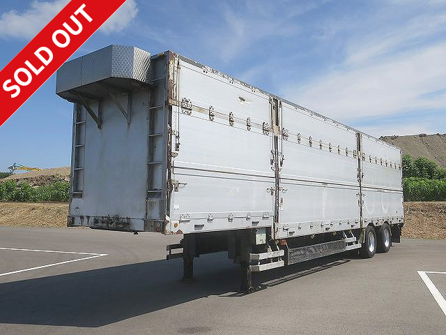 2007 Tokyu 2-axle chip trailer, maximum load 19.6t, total length 13m body, electric auxiliary legs