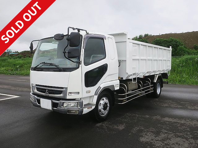 2007 Mitsubishi Fuso Fighter, extra-ton, deep dump, no-soil specification, manufactured by ShinMaywa Industries, 7.4t load capacity, stainless steel inside the loading platform, *Actual mileage on the meter: approx. 419,000km*