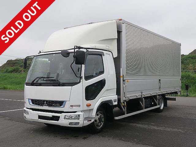 Reiwa 2 model Mitsubishi Fuso Fighter Medium-sized aluminum wing 6200 wide Rear air suspension Air guide plate *Dealer inspection record book/Vehicle inspection valid until April 2022*