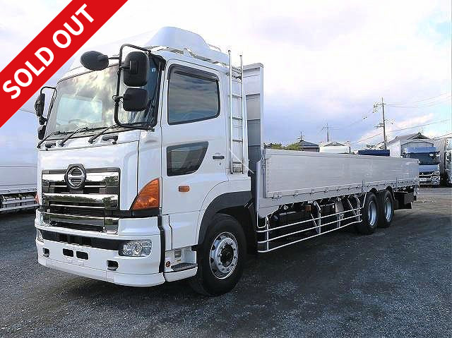 2010 Hino Profia Large flatbed aluminum block 3-way opening 9600 body High floor 3-axle Retarder Rear air suspension Proshift *Actual mileage on meter: approx. 847,000 km*