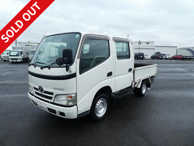 2008 Toyota Toyoace 1.15t flatbed, double cab, low floor, standard width, automatic transmission, all seats with PW [Semi-medium-sized (5t limited) license *Old regular license OK]