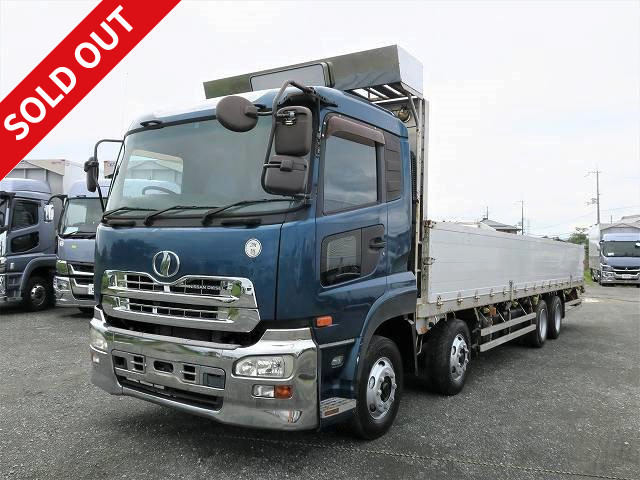 2006 UD Trucks Quon Large flatbed aluminum block 3-way opening 4-axle low floor Escot IV with retarder ★Approximately 371,000km on meter! /Inspection valid until September 2022★