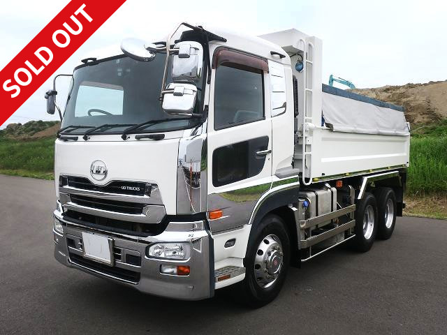 2017 UD Trucks Quon Large Dump Truck Shinmaywa 5100 Body 2 Differentials Electric Cobo Lane Retarder Aluminum Wheels ★ Actual mileage on the meter: approx. 150,000 km! ★