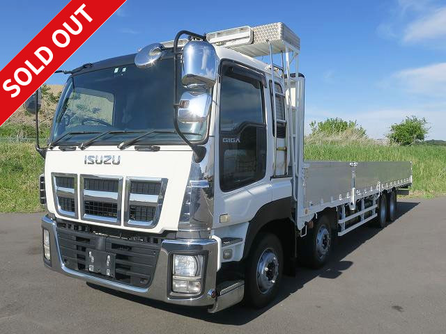 2012 Isuzu Giga Large flat body aluminum block 5-way opening 9500 body 4-axle low floor Rear wheel air suspension Retarder *Actual mileage on meter: approx. 691,000 km! *