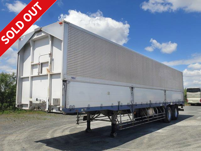 2011 Nippon Trex 2-axle wing trailer, maximum load capacity 20.2t, lift axle, rear air suspension, vehicle inspection valid until August 2022,