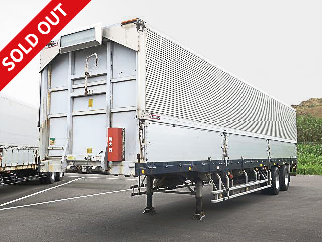 2009 model Nippon Furuhafu 2-axle wing trailer, maximum load 19.8t, lift axle, air suspension, aluminum wheels