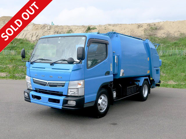 2017 Mitsubishi Fuso Canter Compact Packer (Refuse Collector) Morita Press Type Drum Capacity 6.0m3 [Semi-medium license compatible *Excluding 5t limited]