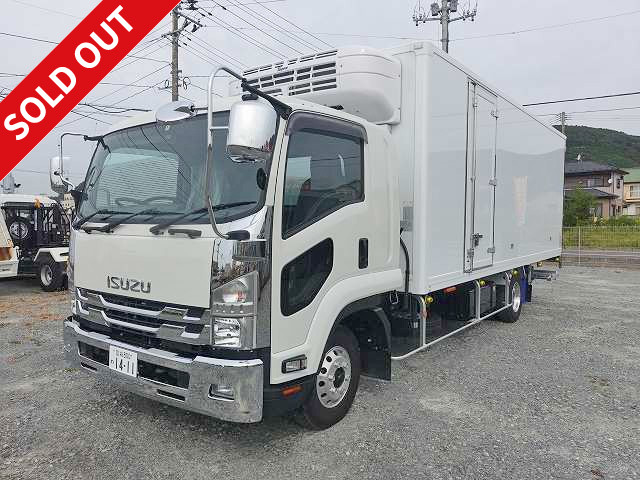 2017 Isuzu Forward refrigerated van, 6200 wide, with storage PG, Topre-made -30 degree setting, rear wheel air suspension, side door, with cooling curtain