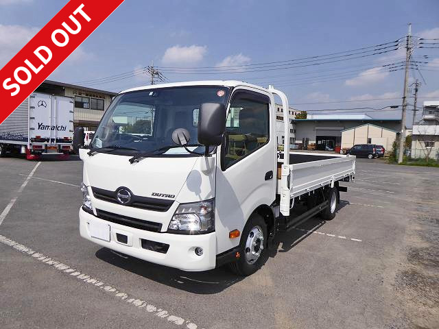 [New model] 2018 model Hino Dutro small 3t flatbed wide long with dealer inspection record book