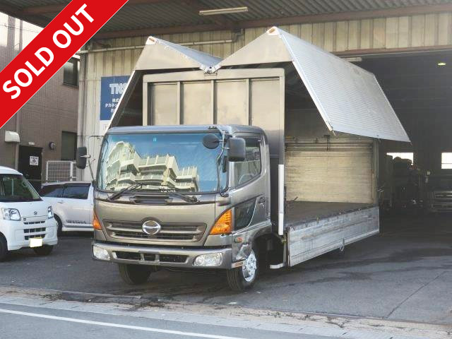 2006 Hino Ranger, medium-sized aluminum wing, combination gate, 6200 wide body, bedless