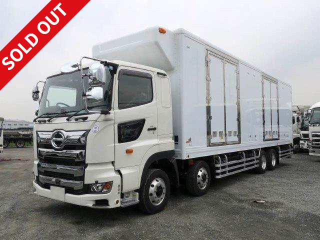 2019 Hino New Profia Large Refrigerated Van 4-axle low floor Rear air suspension 2-layer type 4-row jolder With retarder With standby 2 pairs of left side double doors "Thermo King -29 degrees" Aluminum wheels 