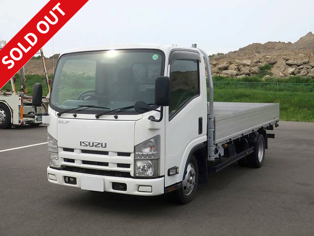 2009 Isuzu Elf Flatbed Aluminum Block 3-way opening Loading capacity 2t Standard long Fully low floor With internal hook ★Made in Japan until March 2022★ [Semi-medium-sized (5t limited) license *Old regular license OK]