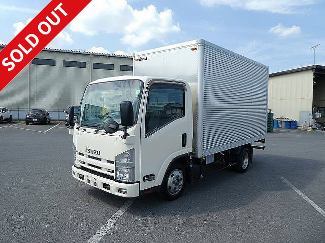 2012 Isuzu Elf 2t aluminum van, standard semi-long, low floor, interior height 205cm, ETC included [Semi-medium-sized (5t only) license *Old regular license OK]