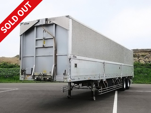 2006 model Nippon Furuhafu 2-axle wing trailer, maximum load 19.5t, lift axle, ABS compatible, 13m body