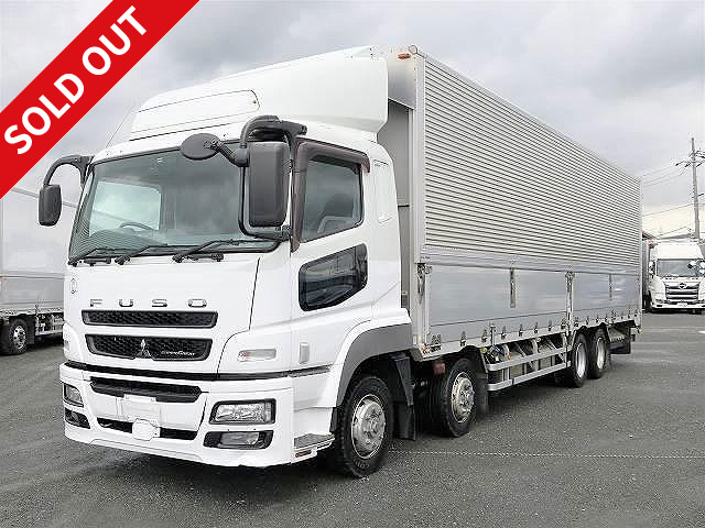 2013 Mitsubishi Fuso Super Great, large aluminum wing, 4-axle low floor, ETC2.0, Innomat, 656,000km on meter! ★Dealer inspection record book/vehicle inspection valid until November 2021★