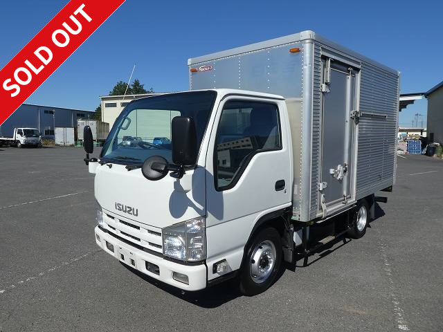 2010 Isuzu Elf 2t aluminum van, standard short, low floor, left sliding door, 2 pedals [medium-sized (5t only) license compatible *old standard license OK]